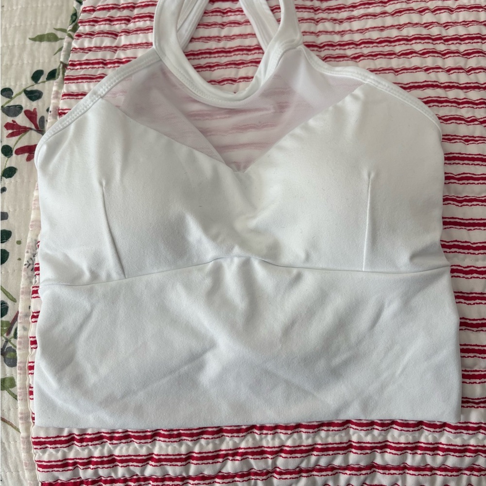Women's White Halter Bralette